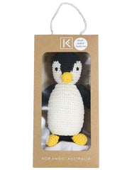 B13030B  Essentials Penguin Hand Crocheted Toy