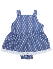 B1221D Chambray Sunsuit-All In Ones-Korango_Australia-Kids_Fashion-Children's_Wear