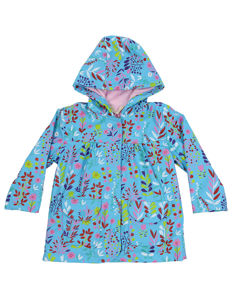 A1138S Chirpy Bird Floral Raincoat-Rain Wear-Korango_Australia-Kids_Fashion-Children's_Wear