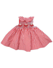C1224R Strawberry Frill Dress-Dress-Korango_Australia-Kids_Fashion-Children's_Wear