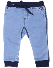 A1104D Over the Moon Denim Knit Leggings-Pants & Shorts-Korango_Australia-Kids_Fashion-Children's_Wear