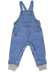 A1105L Over the Moon Denim Knit Overall-All in Ones-Korango_Australia-Kids_Fashion-Children's_Wear