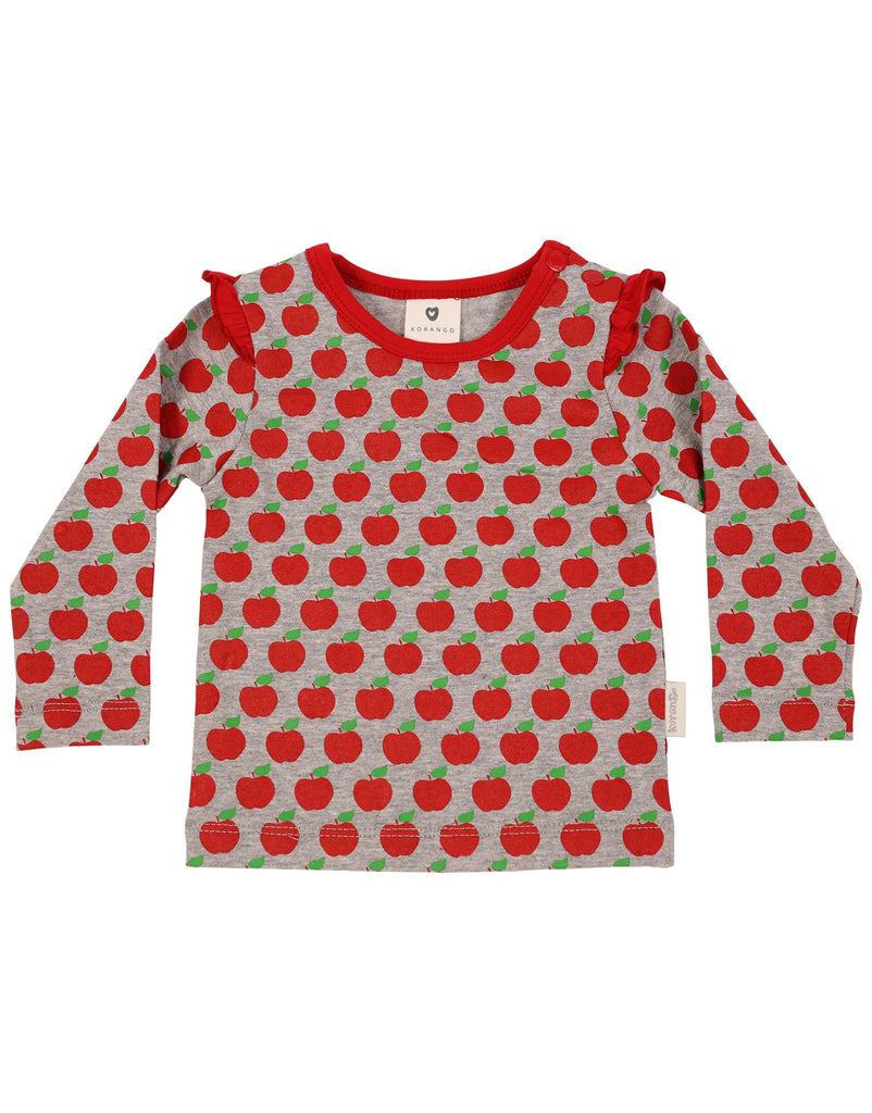 A1109 My Little Apple Top-Tops-Korango_Australia-Kids_Fashion-Children's_Wear