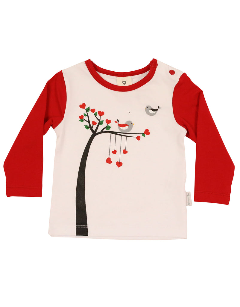 A9009R Love Birds Top-Tops-Korango_Australia-Kids_Fashion-Children's_Wear