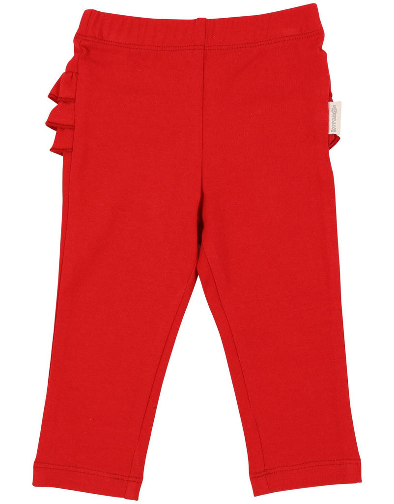 A1110R My Little Apple Ruffle Leggings-Leggings-Korango_Australia-Kids_Fashion-Children's_Wear