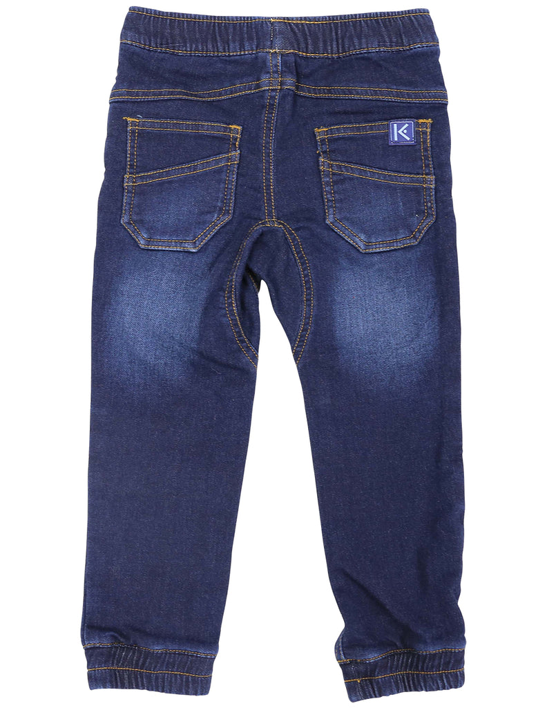 A1120 Bear in There Denim Knit Pant-Pants & Shorts-Korango_Australia-Kids_Fashion-Children's_Wear