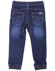 A1120 Bear in There Denim Knit Pant-Pants & Shorts-Korango_Australia-Kids_Fashion-Children's_Wear