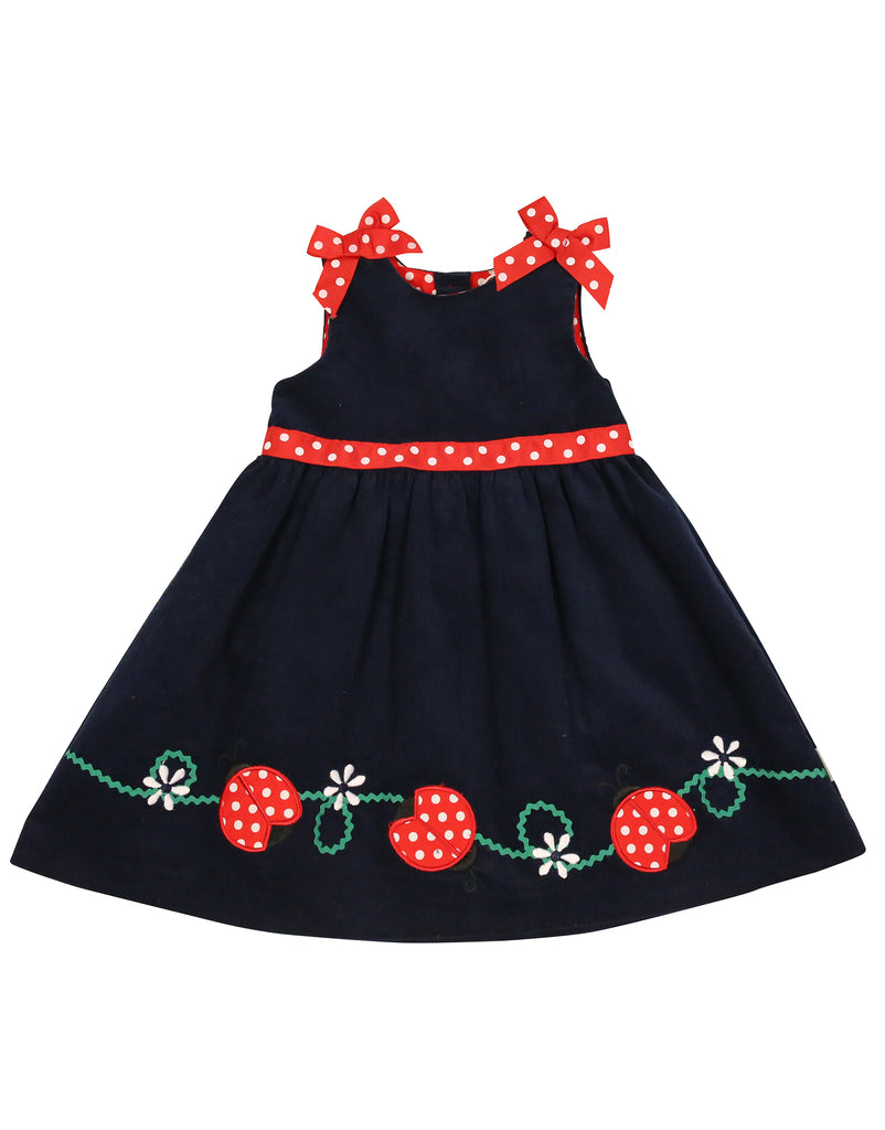 A9023 Ladybug Ladybug Bow Dress-Dresses-Korango_Australia-Kids_Fashion-Children's_Wear