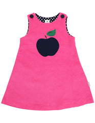 A1131P Cheeky Apple Cord Dress-Dresses-Korango_Australia-Kids_Fashion-Children's_Wear