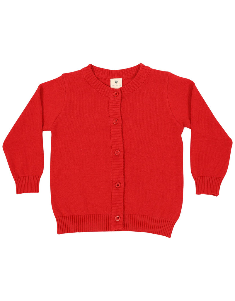 A1132R Cheeky Apple Cardigan-Cardigans/Jackets/Sweaters-Korango_Australia-Kids_Fashion-Children's_Wear
