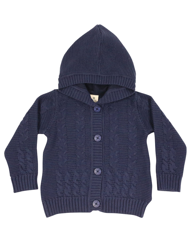 A9049N Snowflakes Knit Jacket-Cardigan/Jackets/Sweaters-Korango_Australia-Kids_Fashion-Children's_Wear