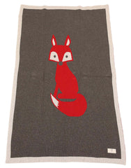 B1109 Mr Fox Knit Blanket-Accessories-Korango_Australia-Kids_Fashion-Children's_Wear