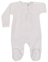 B1120 Baby Bunny Velour Romper-All in Ones-Korango_Australia-Kids_Fashion-Children's_Wear