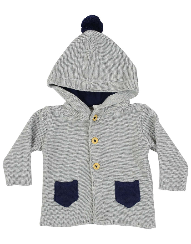 B1133G Baby Gifts Hooded Knit Jacket-Cardigans/Jackets/Sweaters-Korango_Australia-Kids_Fashion-Children's_Wear