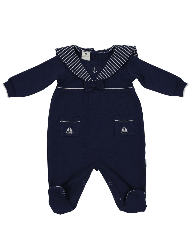 C1122 Little Boater Classic Sailor Suit w'beret-All in Ones-Korango_Australia-Kids_Fashion-Children's_Wear