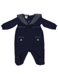 C1122 Little Boater Classic Sailor Suit w'beret-All in Ones-Korango_Australia-Kids_Fashion-Children's_Wear