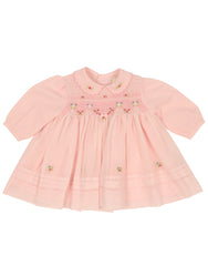 C9002P Rosettes Voile Smocked Dress-Dresses-Korango_Australia-Kids_Fashion-Children's_Wear