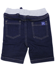 A1224D Denim Knit Short-Pants & Shorts-Korango_Australia-Kids_Fashion-Children's_Wear