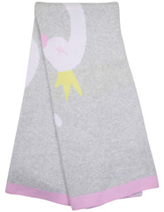 B13017G  Swan Princess Swan Princess Knit Blanket (100cm x 80cm)