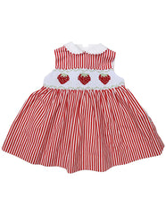 C1223R Strawberry Collared Dress-Dress-Korango_Australia-Kids_Fashion-Children's_Wear