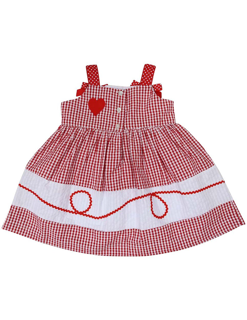 A1216R Seersucker Heart Dress-Dress-Korango_Australia-Kids_Fashion-Children's_Wear