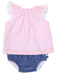 B1226P Origami Blouse & Frill Pant-Sets-Korango_Australia-Kids_Fashion-Children's_Wear