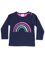 A1357N Standing out from the Crowd Long Sleeve Tee Rainbow Stripe