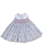 C1234B Floral Collared Dress-Dress-Korango_Australia-Kids_Fashion-Children's_Wear