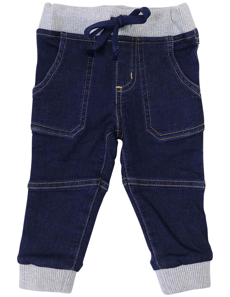 A1222D Denim Knit Jean-Pants & Shorts-Korango_Australia-Kids_Fashion-Children's_Wear