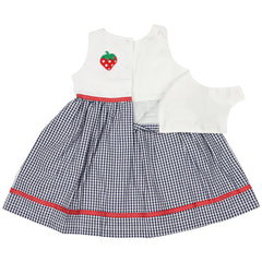 A1441N Strawberry Seersucker Dress