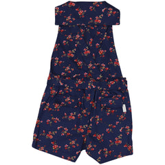 C1421N Navy Floral Floral Zip Playsuit