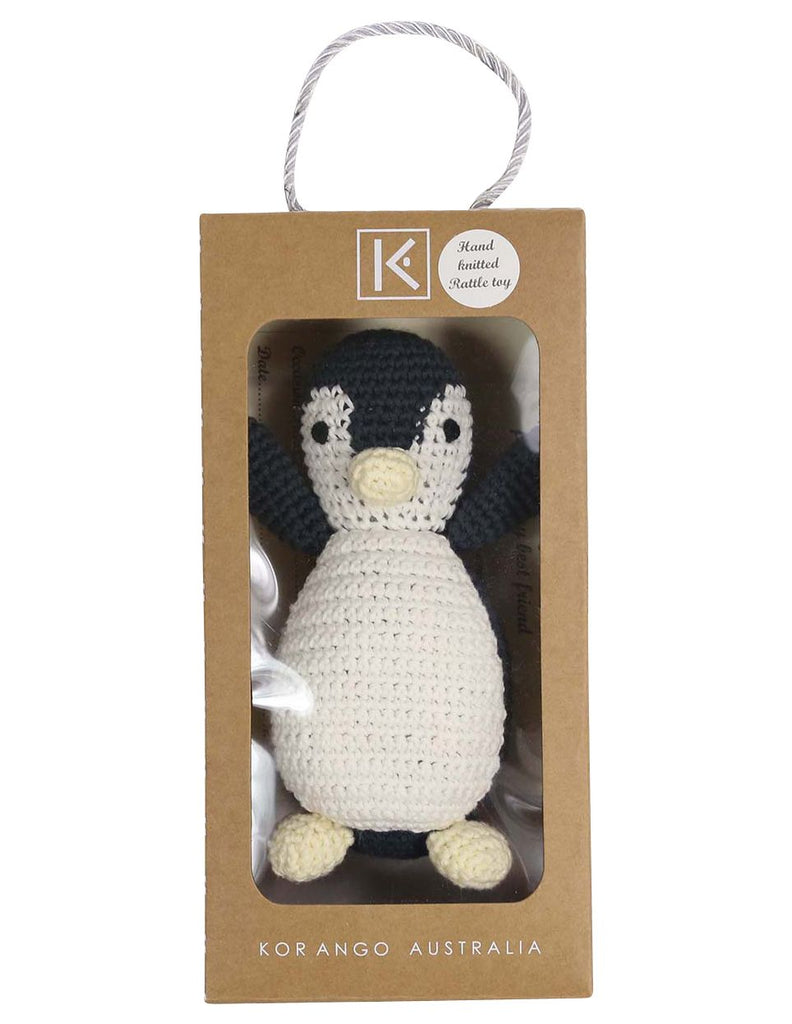 B13030G Essentials Penguin Hand Crocheted Toy