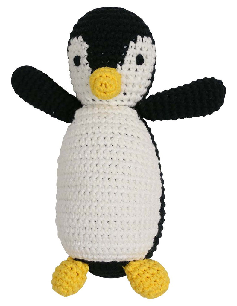 B13030B  Essentials Penguin Hand Crocheted Toy
