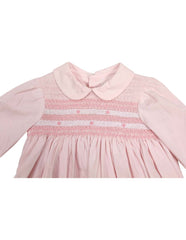 C13003P  Timeless Hand Smocked/Embroidered Cotton Twill Dress
