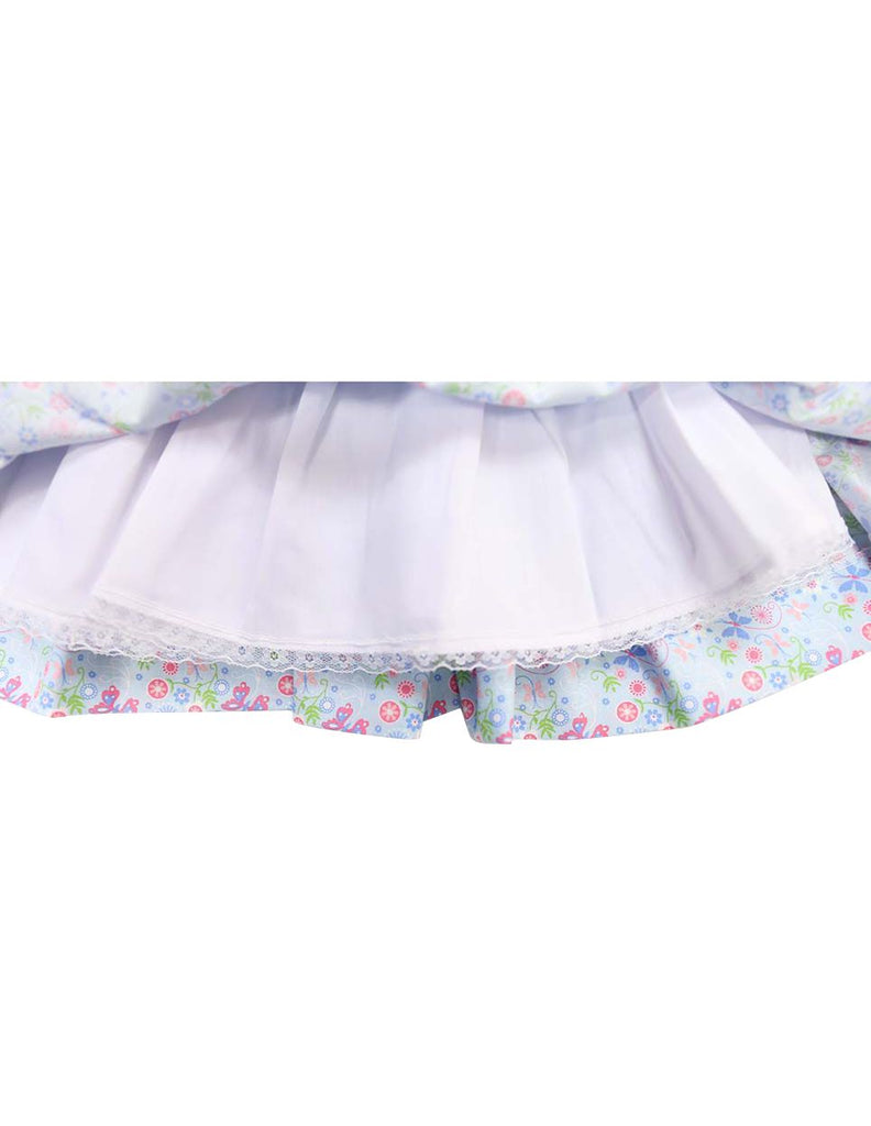 C1234B Floral Collared Dress-Dress-Korango_Australia-Kids_Fashion-Children's_Wear