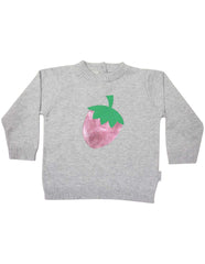 A1235G Strawberry Sweater-Cardigans/Jackets/Sweaters-Korango_Australia-Kids_Fashion-Children's_Wear