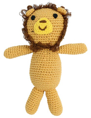 B13028L  Essentials Lion Hand Crocheted Toy