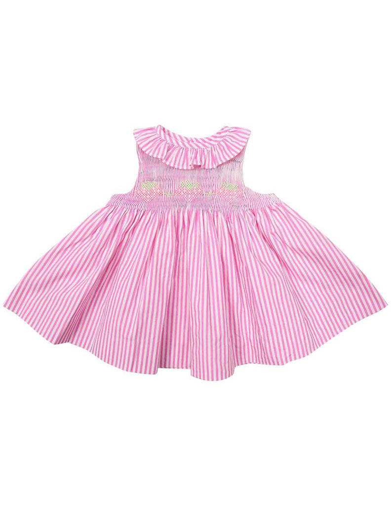 C1224P Strawberry Frill Dress-Dress-Korango_Australia-Kids_Fashion-Children's_Wear