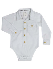 C13022W  Classique Boy Woven Shirt Bodysuit
