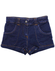 A1238D Denim Knit Short-Pants & Shorts-Korango_Australia-Kids_Fashion-Children's_Wear