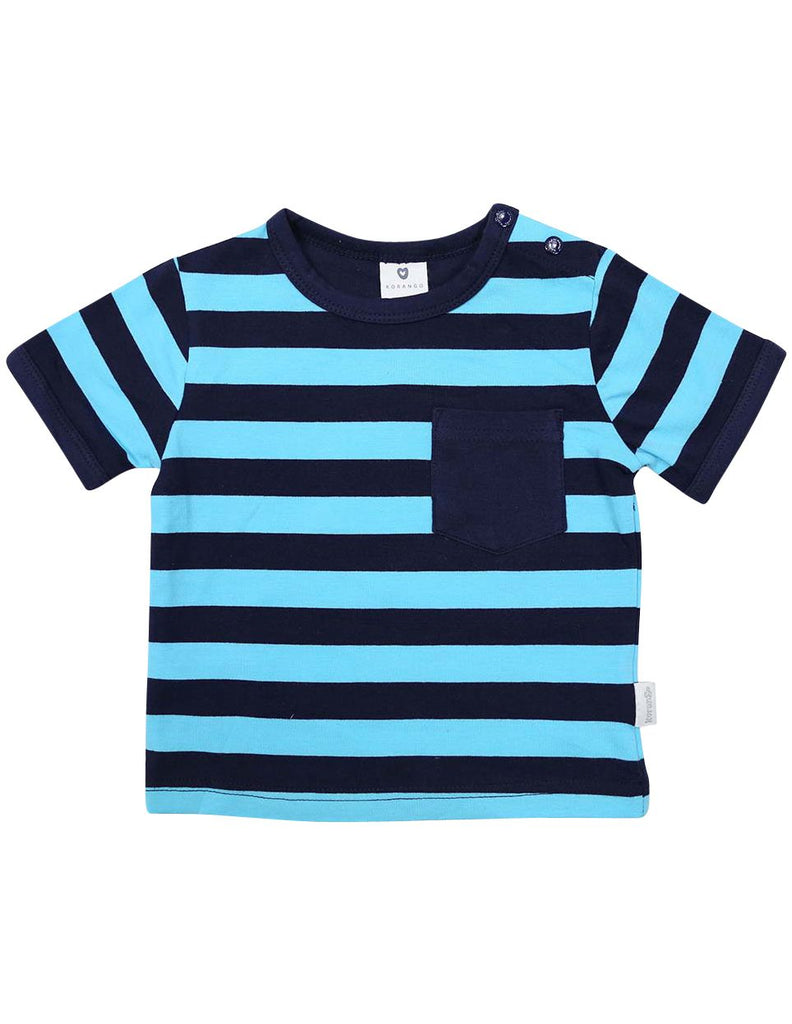 A1232B Beach Boys Striped Tee-Tops-Korango_Australia-Kids_Fashion-Children's_Wear