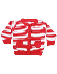 B1219R Striped Cardigan-Cardigans/Jackets/Sweaters-Korango_Australia-Kids_Fashion-Children's_Wear