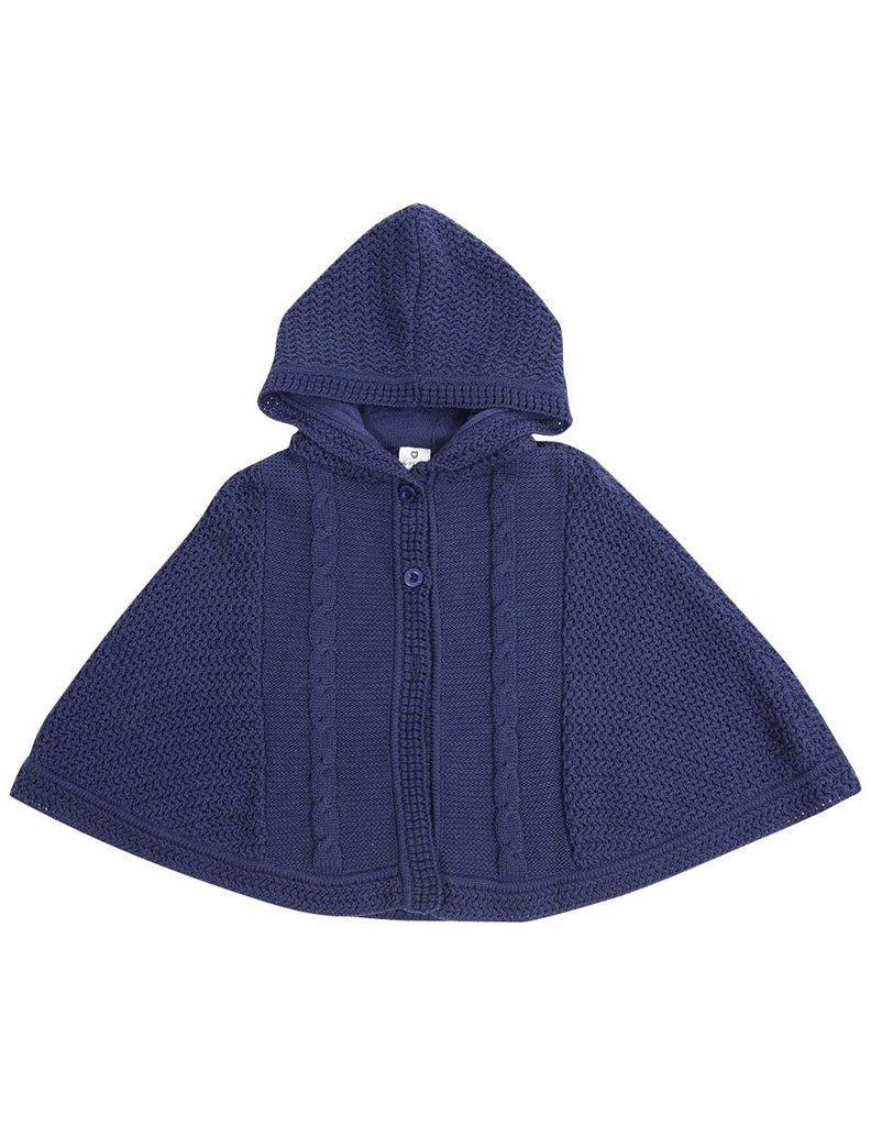 A1320N Clouds Cable Knit Poncho