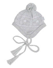 B13022G  Baby Penguin Snowflake Knit Beanie